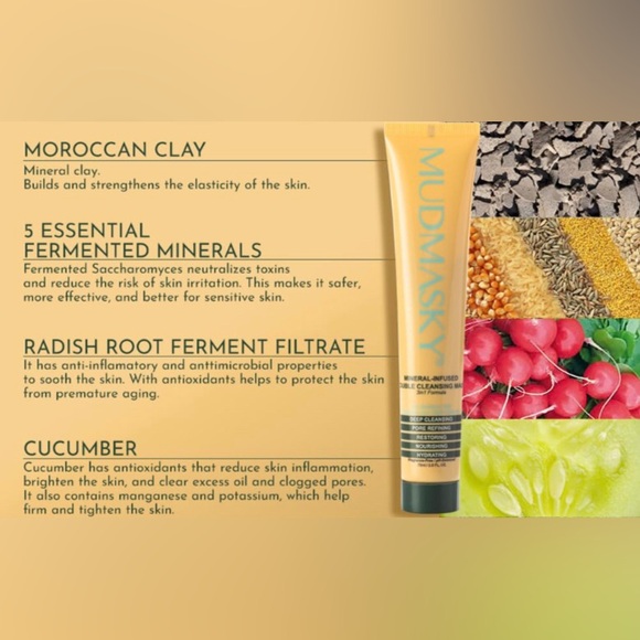 🫧NIB🫧 Mudmasky  Mineral-Infused Double Cleansing Mask for Acne prone skin - Picture 2 of 7